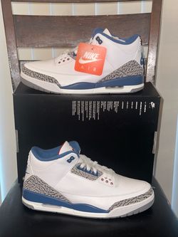 NEW NIKE AIR JORDAN 3 RETRO OG Sz 11.5 True Blue Sneakers
