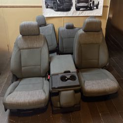 2022 2023 2024 2025 Ford F-150 xlt cloth interior Front seats with center seat console and rear Cloth Seats Truck Parts Interior 