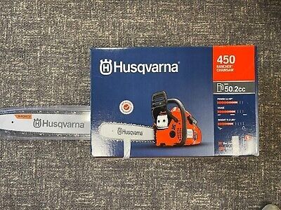 Husqvarna 450 II Rancher Gas Chainsaw 20" bar new in box
