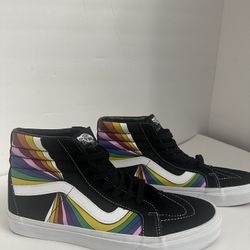 Vans Unisex Sk8-Hi Reissue (Refract) Black/Multi rainbow US MEN 11.5