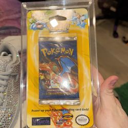 Pokemon 1999 Base Set Potential Shadowless Charizard Blister Pack Unweighed
