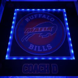 Custom Buffalo Bills Domino Table