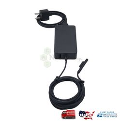 Genuine Microsoft Surface Pro 65W Power Supply AC Adapter - Black 15V Model 1706