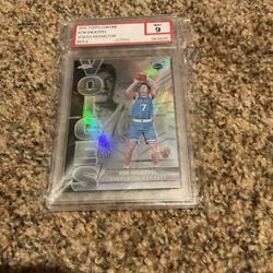 2025 Topps Chrome Kon Knueppel Refractor Rookie Basketball Card Slab Graded 9 Mint Hornets Star