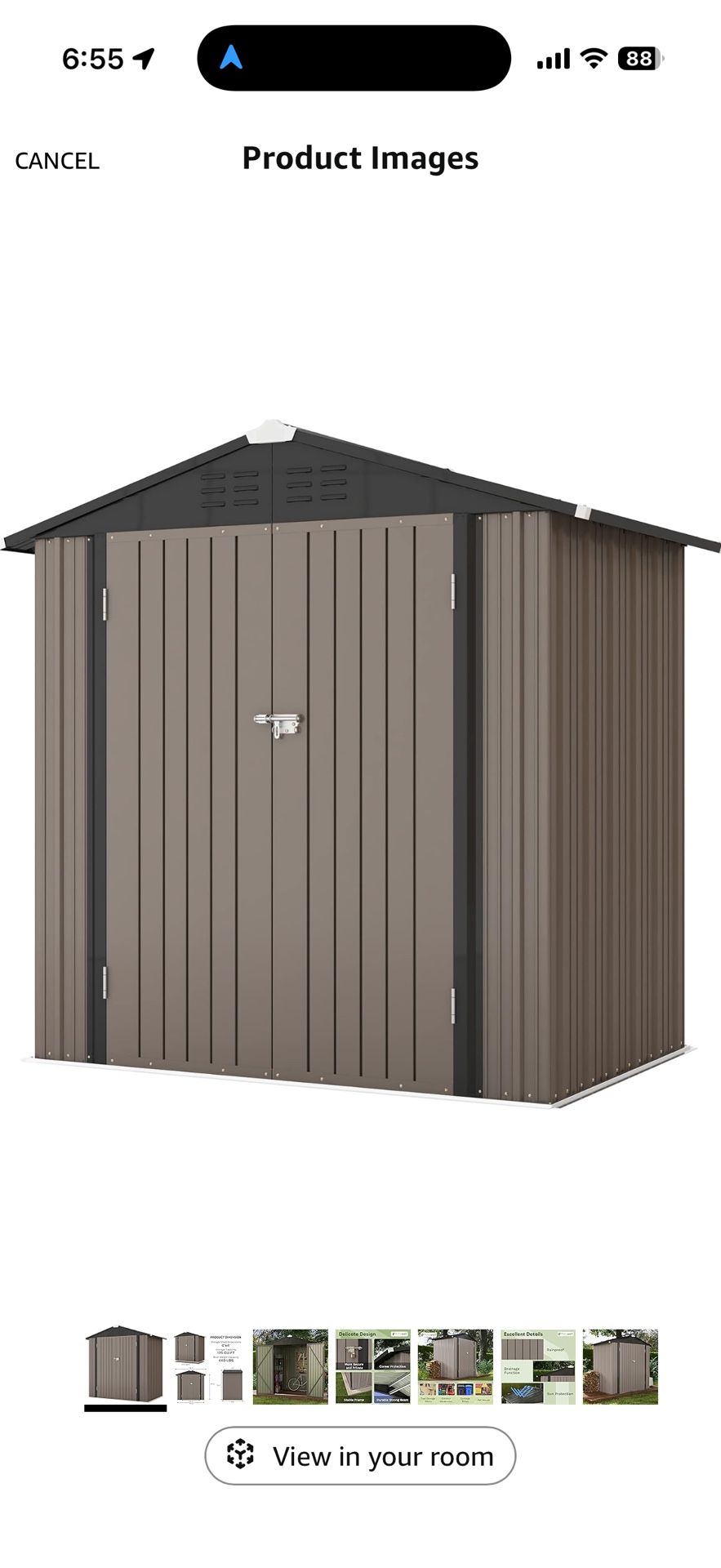 Patiowell 6x4 FT Outdoor Storage She’d