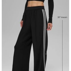 Alo Pants Women New With Tags Track Star Wide Leg Pant