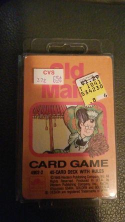 Old maid card game1988