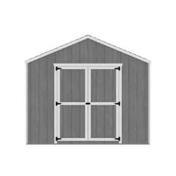 Wood sheds with flooring