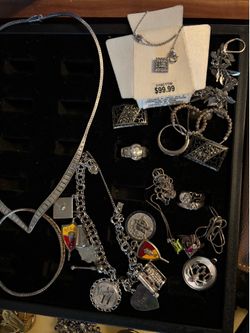 925 STERLING SILVER JEWELRY. LOT !!!