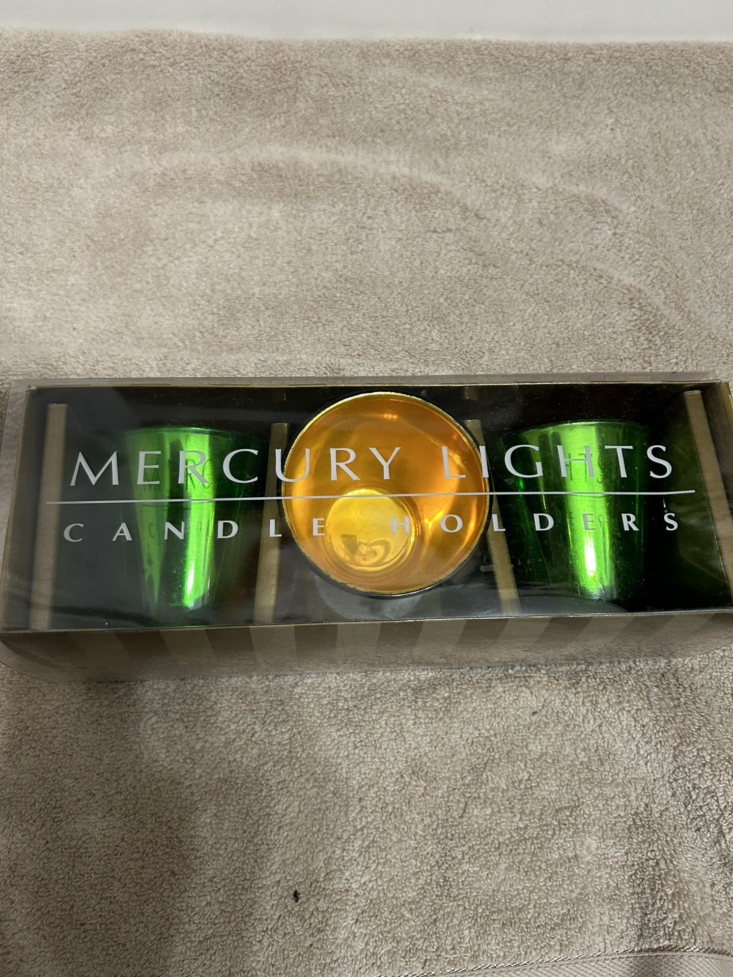 Mercury Candle Holder “ Green”