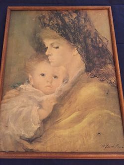 Vintage oil painting.