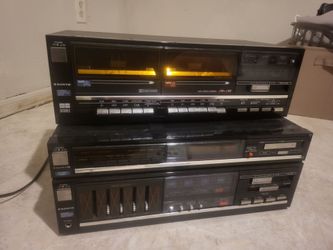 SANYO Cassette Deck and Stereo Reciever
