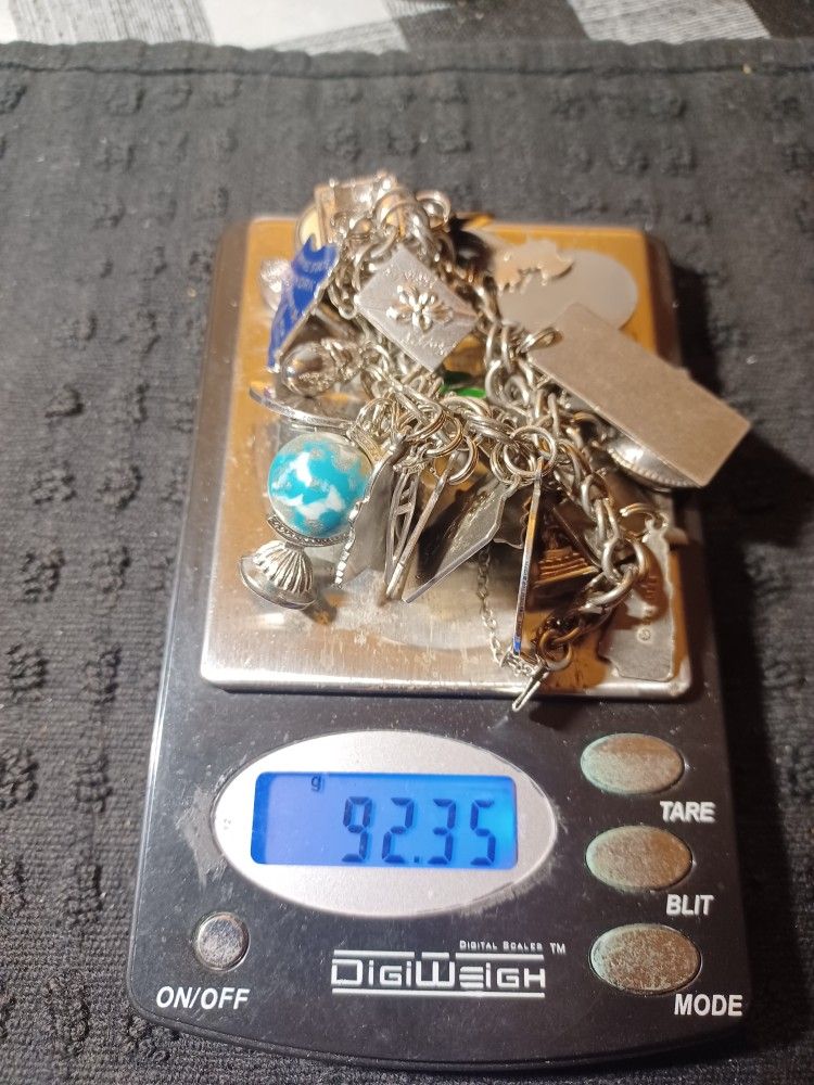 Vintage Woman Bracelet 92. grams Sterling Silver, Hard To Find Only Pick Up
