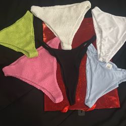 Women’s Bikini Sets – Black Tops & Multiple Color Bottoms; Mix And Match As You Wish