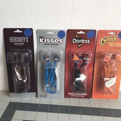 Lot of 4 Wireless Earbuds 3.5mm plug/39 inch cord