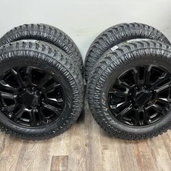 NEW 20 inch Gm style gloss black wheels wrapped in atturo xt 35x12.50R20LT tires