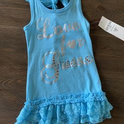 NWT GIRLS DRESS 3T GUESS RACERBACK ADORABLE