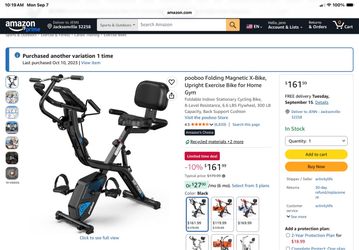 Folding Exercise Bike - Brand New