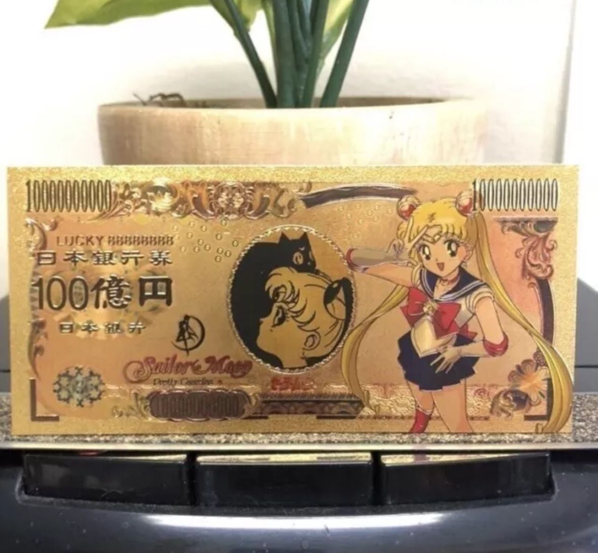 24k Gold Plated Sailor Moon Banknote