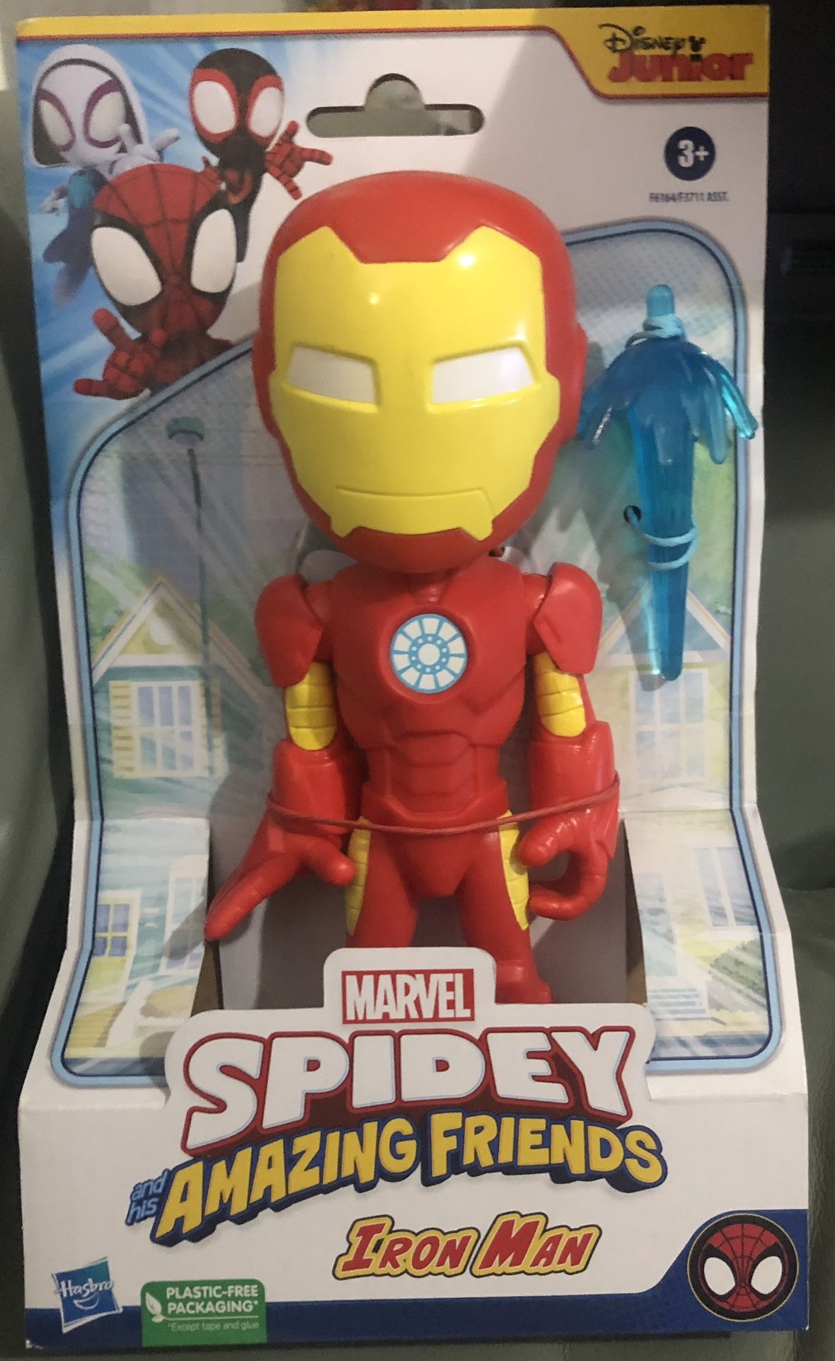 SPIDEY & HIS AMAZING FRIENDS IRONMAN FIGURE DISNEY JR.