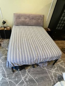 Full Size Bed Frame and Mattress