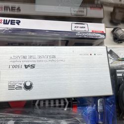 Car Audio Amplifier class D 1500w Rms 1 Ohm Stable Open Box Used. 