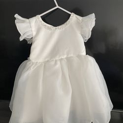 12-18months white dress