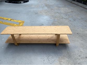 Bamboo tv stand up 65