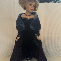 Vintage Collectible Bisque Porcelain Doll