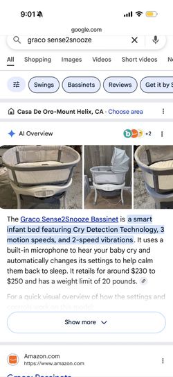 Graco Sense2Snooze Bassinet