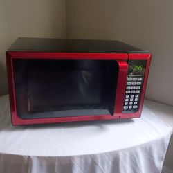 Red Hamilton Beach Microwave 
