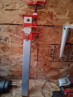 Red Heavy-Duty F-Clamp Bar Clamp