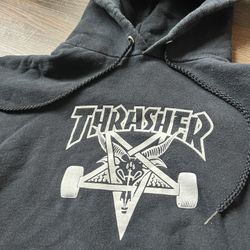 Thrasher Skateboarding Vintage Hoodie Size Medium 