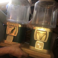 Vintage Silent Force Gumball Machines 