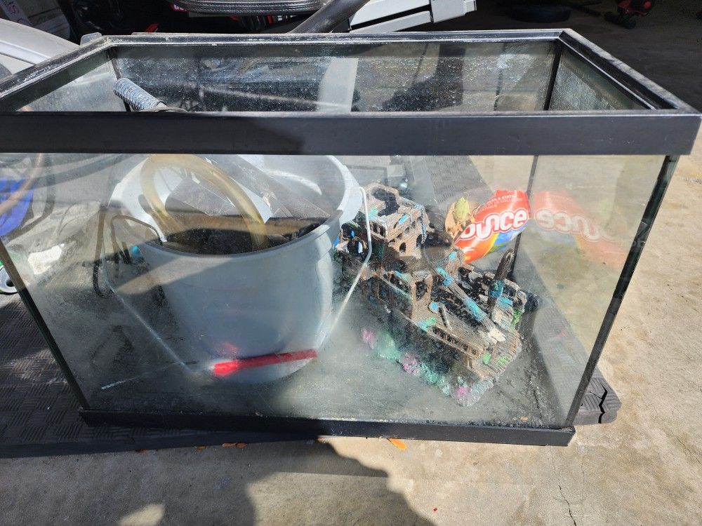 Fish Tank   With  Some Stuff 