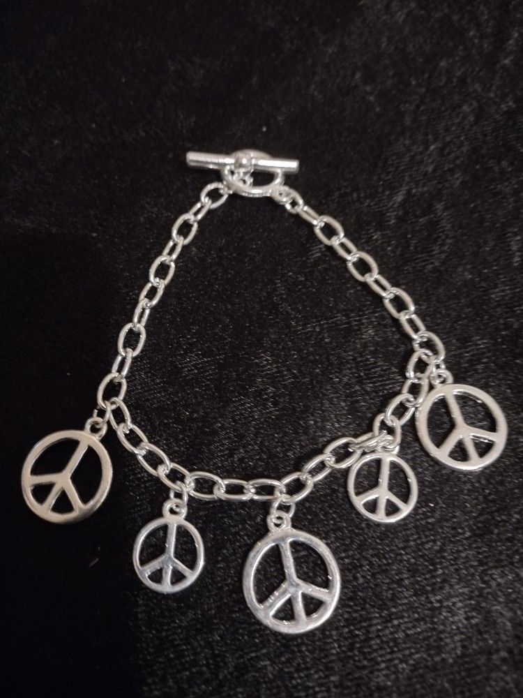 Peace Charm Bracelet