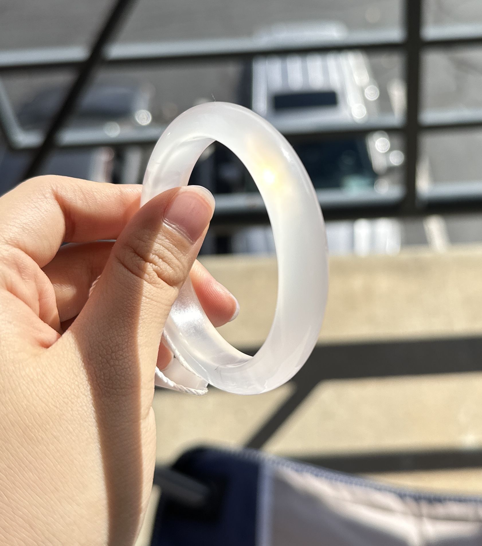 Natural Undyed Agate Bracelet