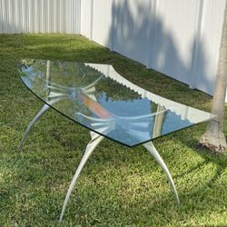 Postmodern 1980's Table Desk Bernard Dequet for PROTIS, France.  Freight To USA