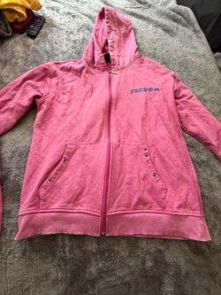 Fathom pink zip-up hoodie with a hood sweat set,