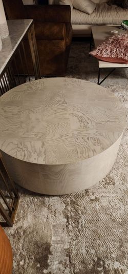 Braemore Round Plinth- Base Coffee Table by ethan allen