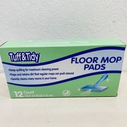 12 Count Tuff &Tidy Floor Mop Pads