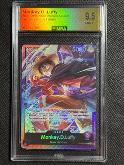 2024 ONE PIECE PROMOS SOUND LOADER VOLUME.1 #060 MONKEY D. LUFFY MBA 9.5 MINT+