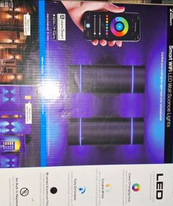 Smart LED Outdoor Wall Sconces .. color changing