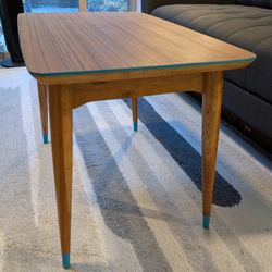 Set Of Restored Turquoise Accent Classic End Tables