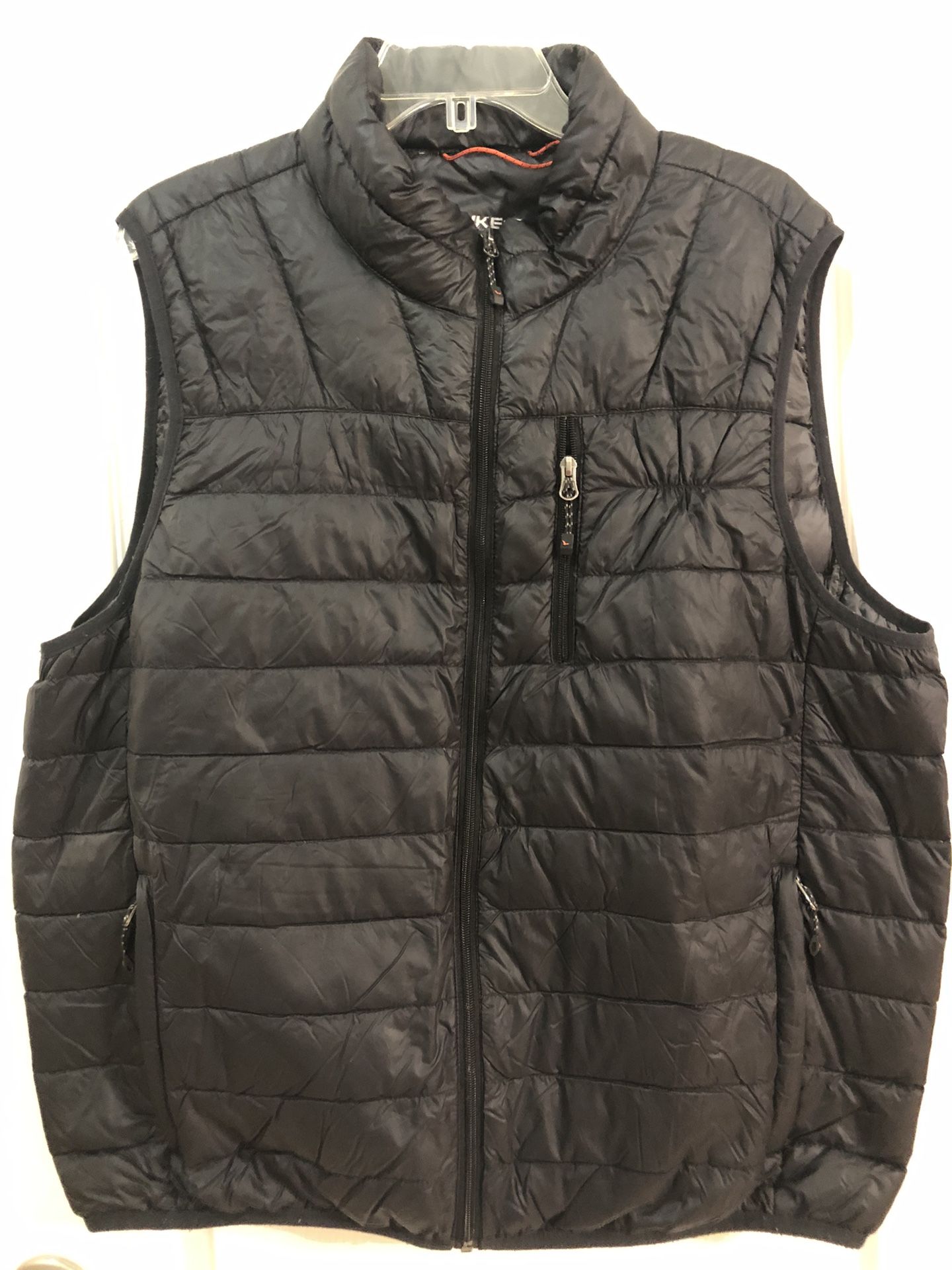 Hawke & Co Men's XL Black Down Filled Packaway Puffer Vest