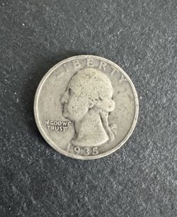 1935 D Washington Silver Quarter