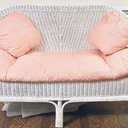 Wicker Loveseat Sofa