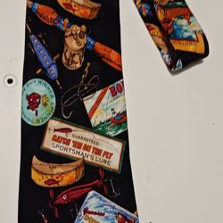 Addiction All American 
Fisherman 100% Silk Novelty Tie 
