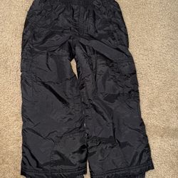 Kid Black Snow Pants Size 4 Essential Sport