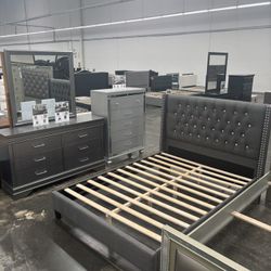 Queen Size Bed Frame With Mattress 